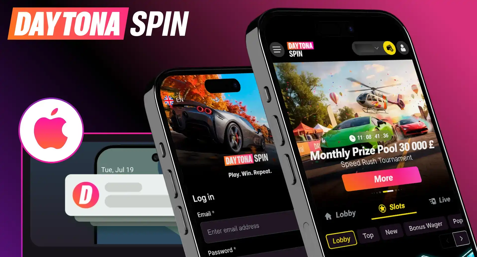 DaytonaSpin Casino App-Screenshot